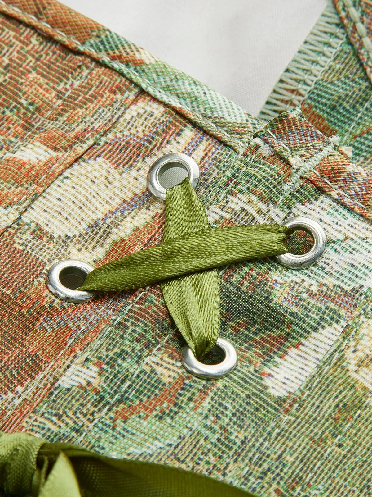 Floral Front Button Corset sold by COMMENSE product image thumbnail 4