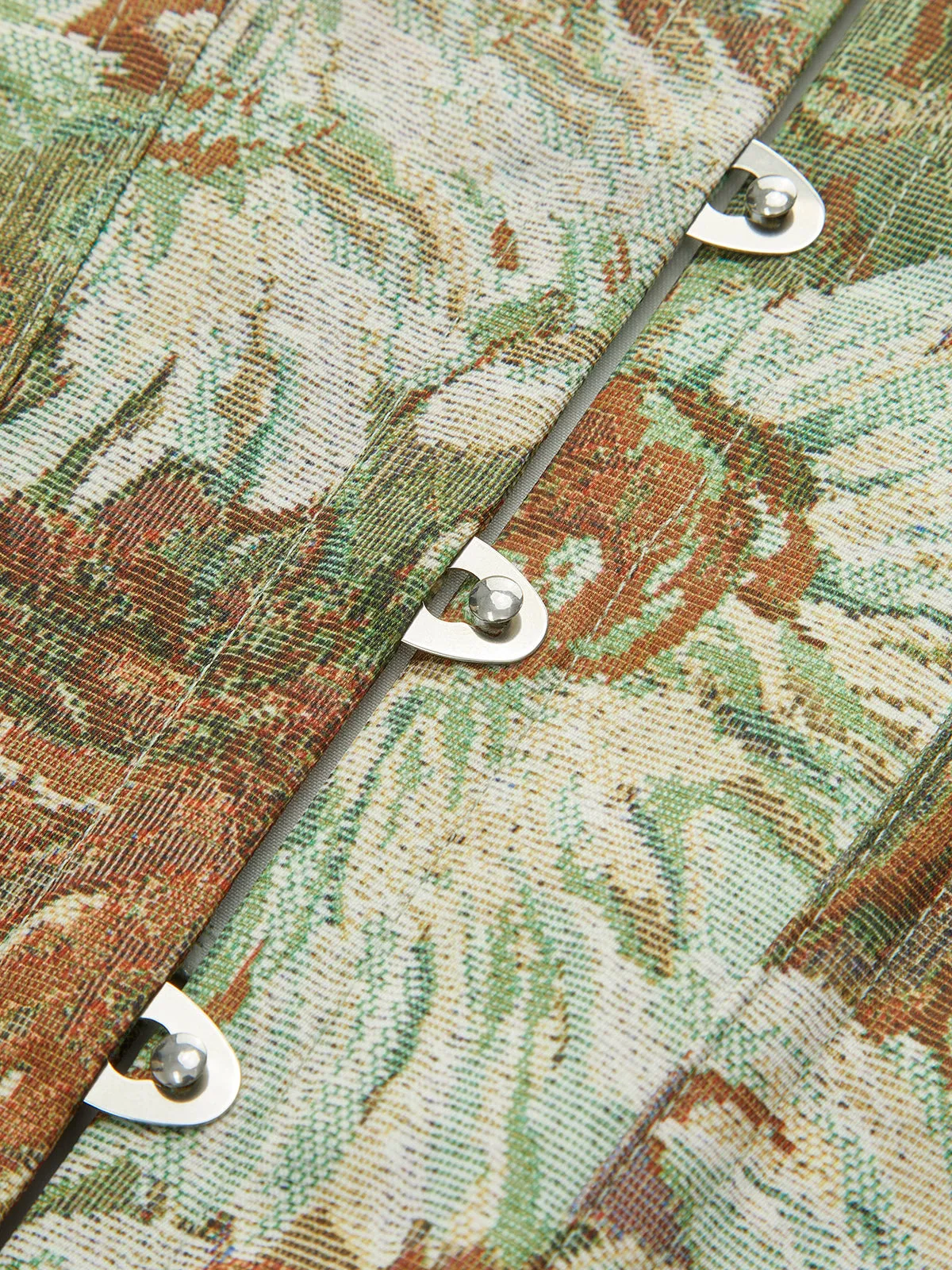 Floral Front Button Corset sold by COMMENSE product image thumbnail 3