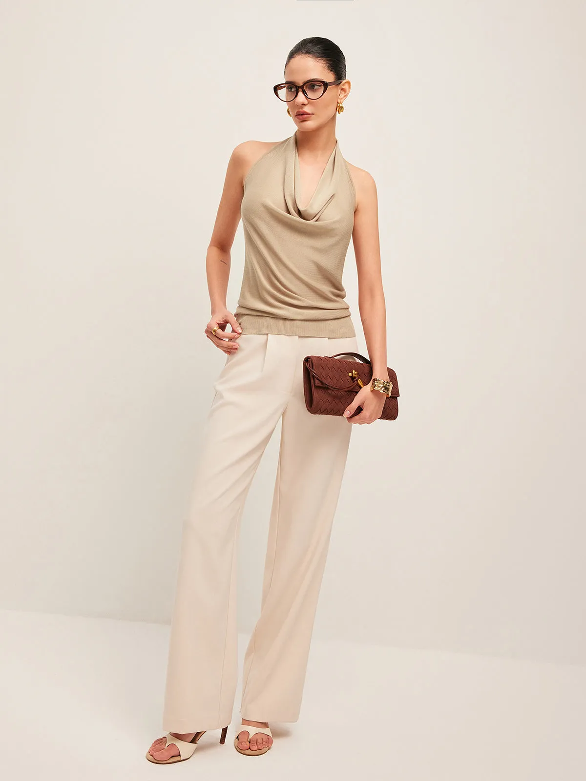 Cowl Neck Halter Top sold by COMMENSE product image thumbnail 5