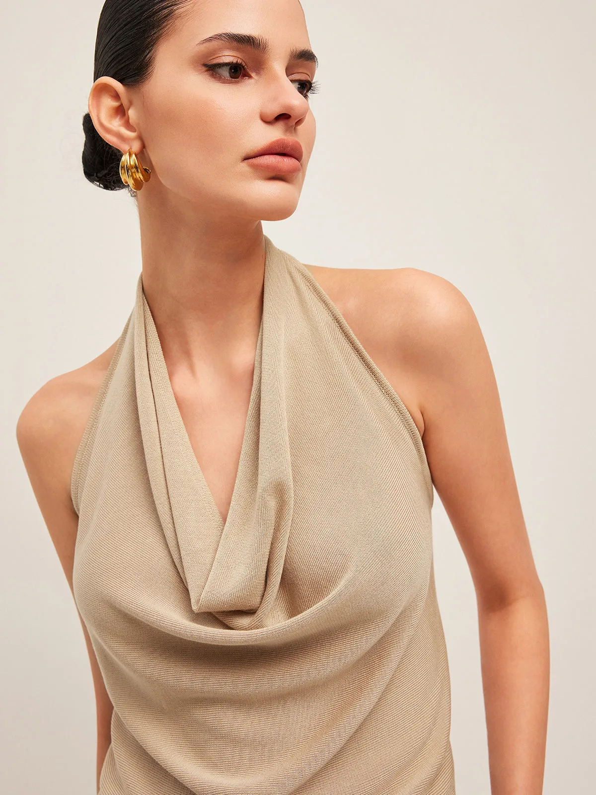 Cowl Neck Halter Top sold by COMMENSE product image thumbnail 2