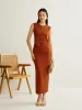 Elastic Waist A-Line Skirt sold by COMMENSE