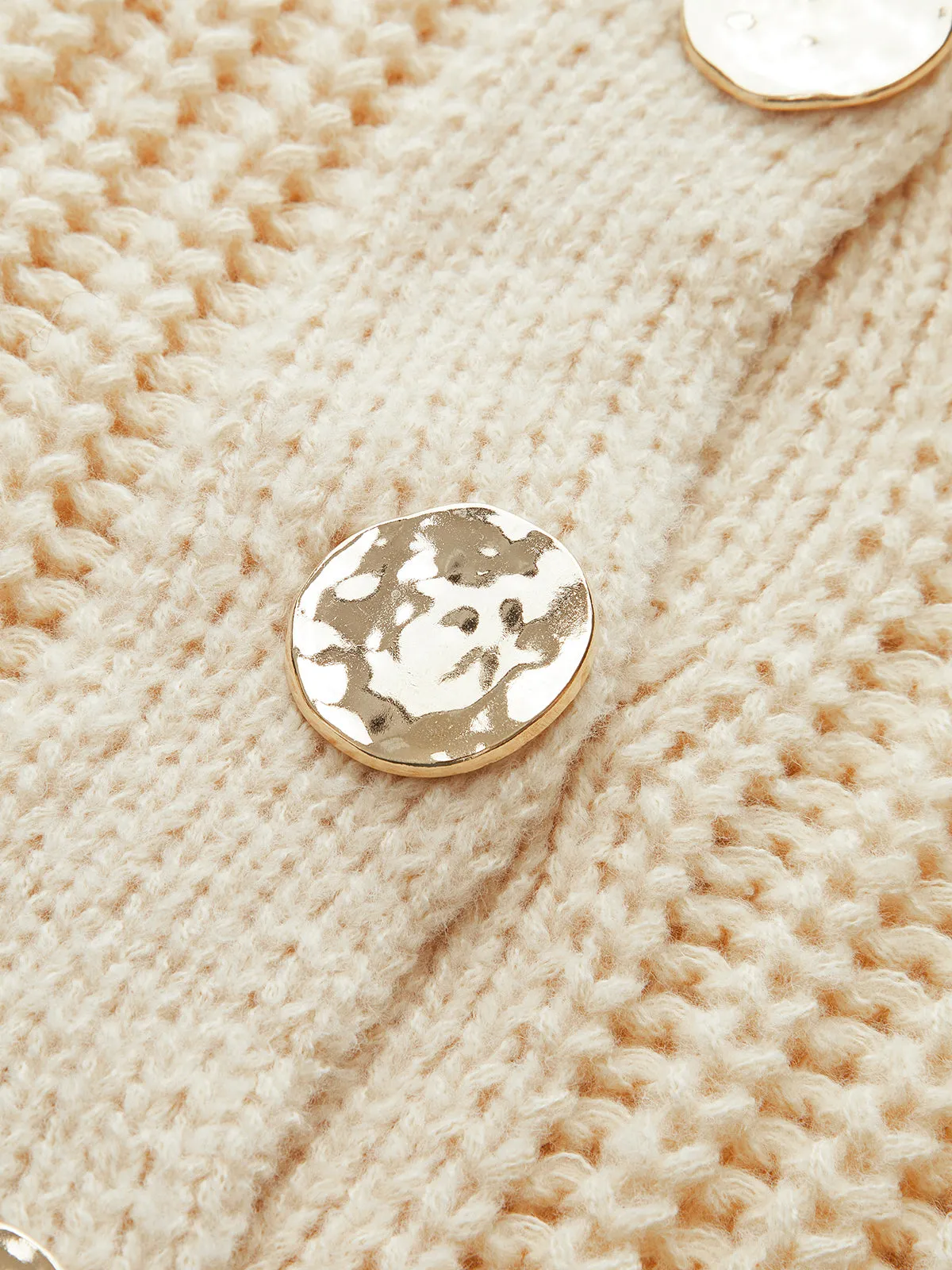 Plain Button Chunky Cardigan sold by COMMENSE product image thumbnail 2