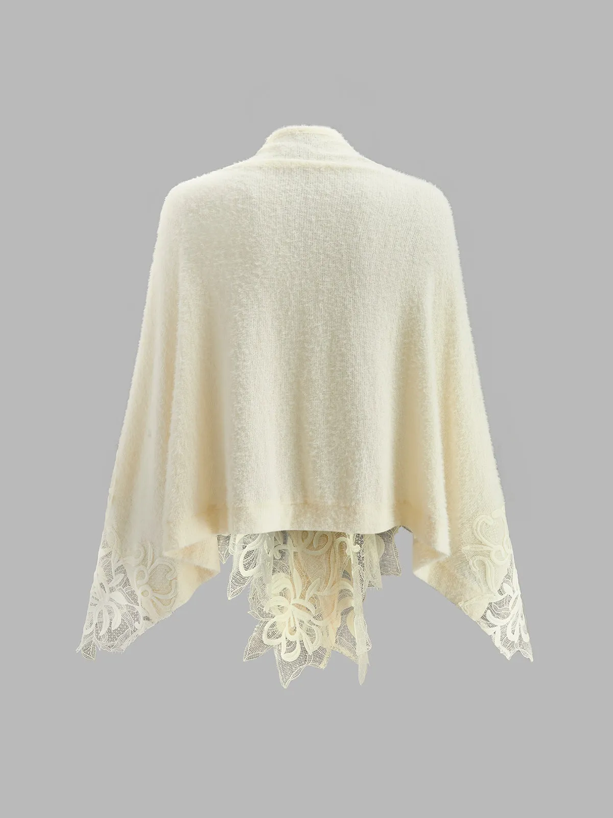 Floral Lace Trim Shawl sold by COMMENSE product image thumbnail 2