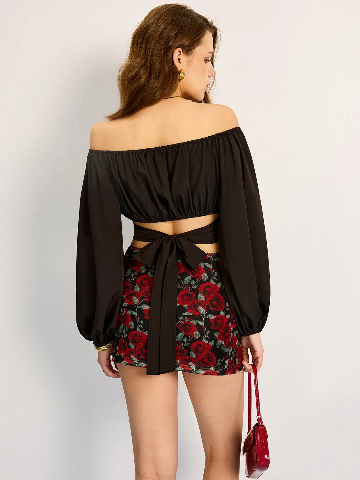 Floral Print Mesh Skirt sold by COMMENSE product image thumbnail 5