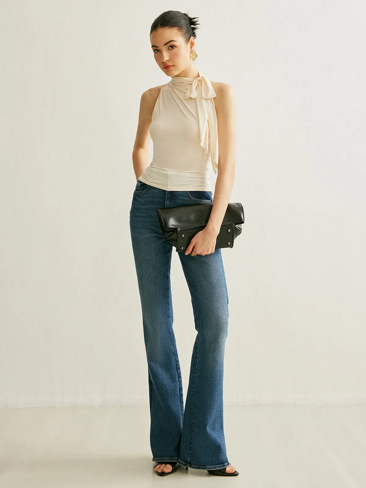 Tie Neck Halter Top sold by COMMENSE product image thumbnail 4