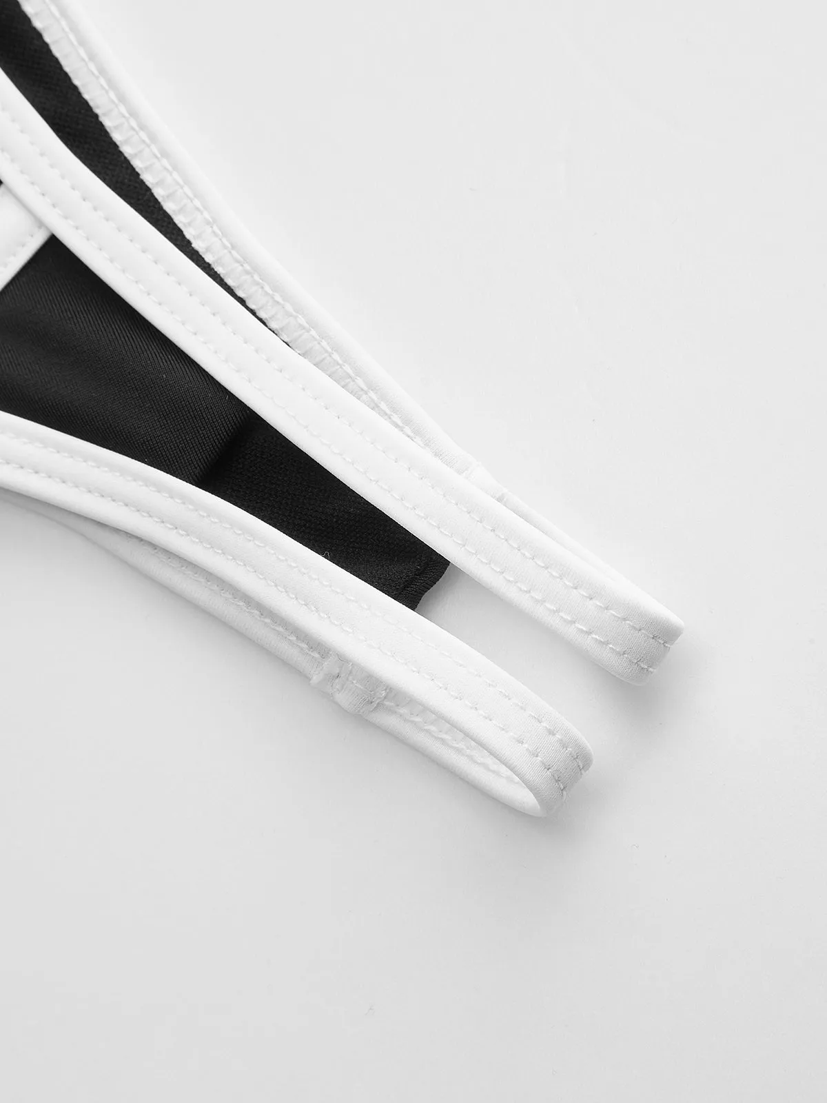 Contrast Trim Bikini Set sold by COMMENSE product image thumbnail 4