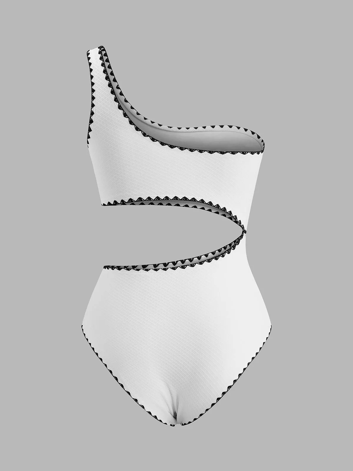 One-Shoulder Cutout Swimsuit sold by COMMENSE product image thumbnail 2