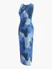 Sleeveless Floral Print Dress sold by COMMENSE