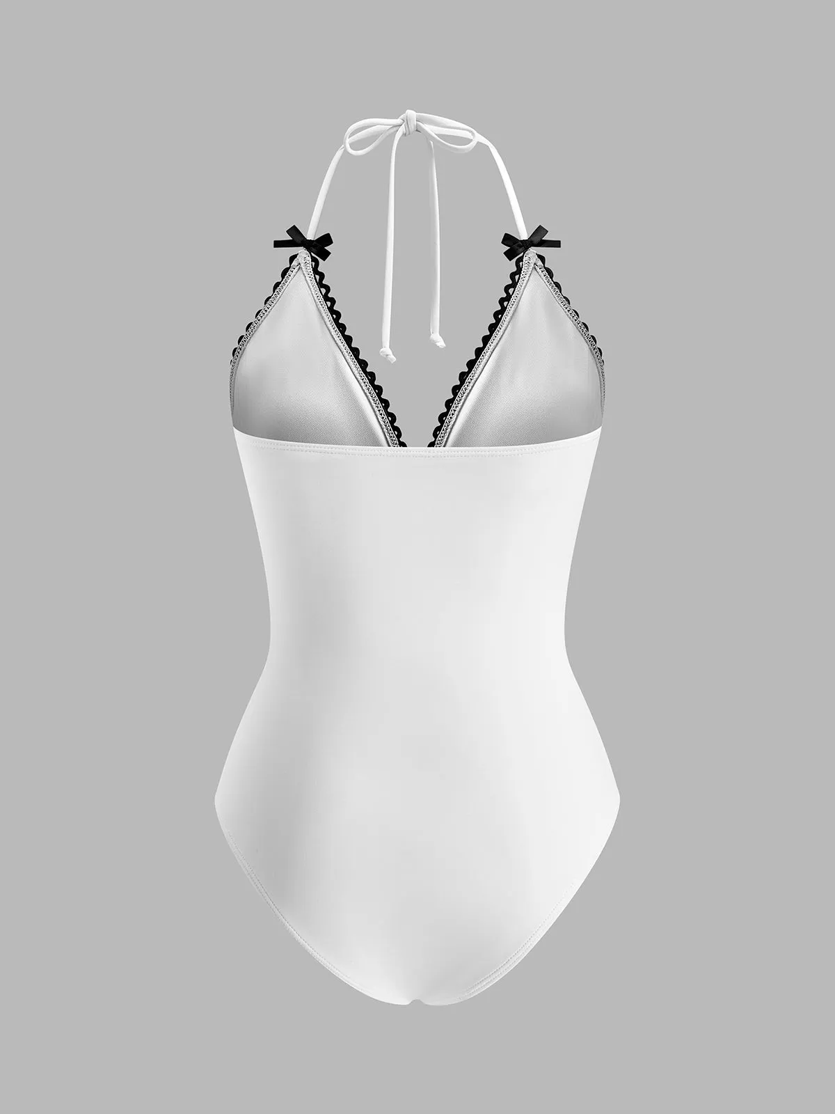 Bow Detail Tie-Back Swimsuit sold by COMMENSE product image thumbnail 2