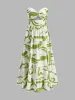 Twist Front Strapless Pleated Dress sold by COMMENSE