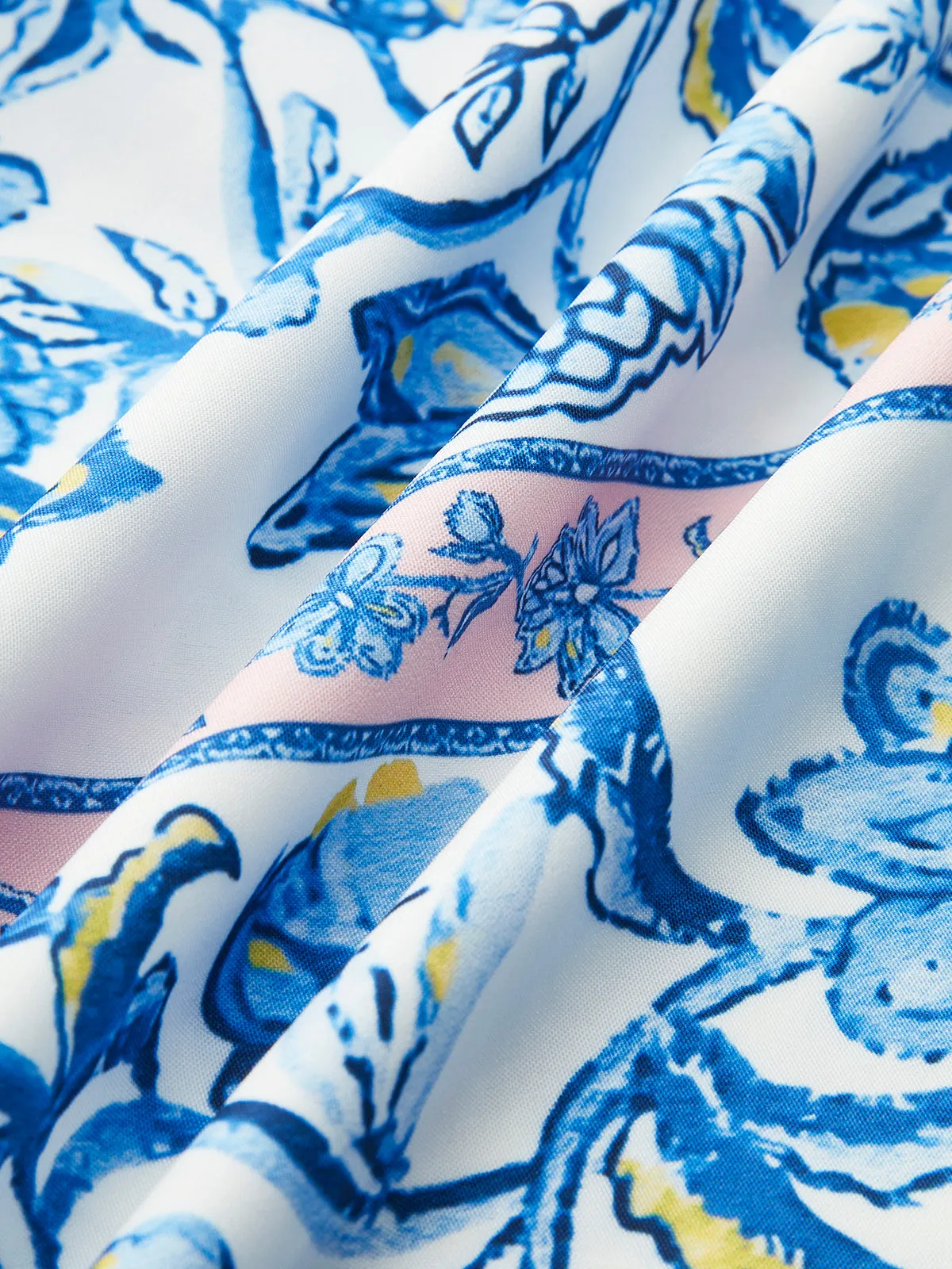 Floral Print Tie-Shoulder Dress sold by COMMENSE product image thumbnail 3