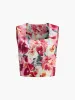Floral Print Sleeveless Shorts Set sold by COMMENSE