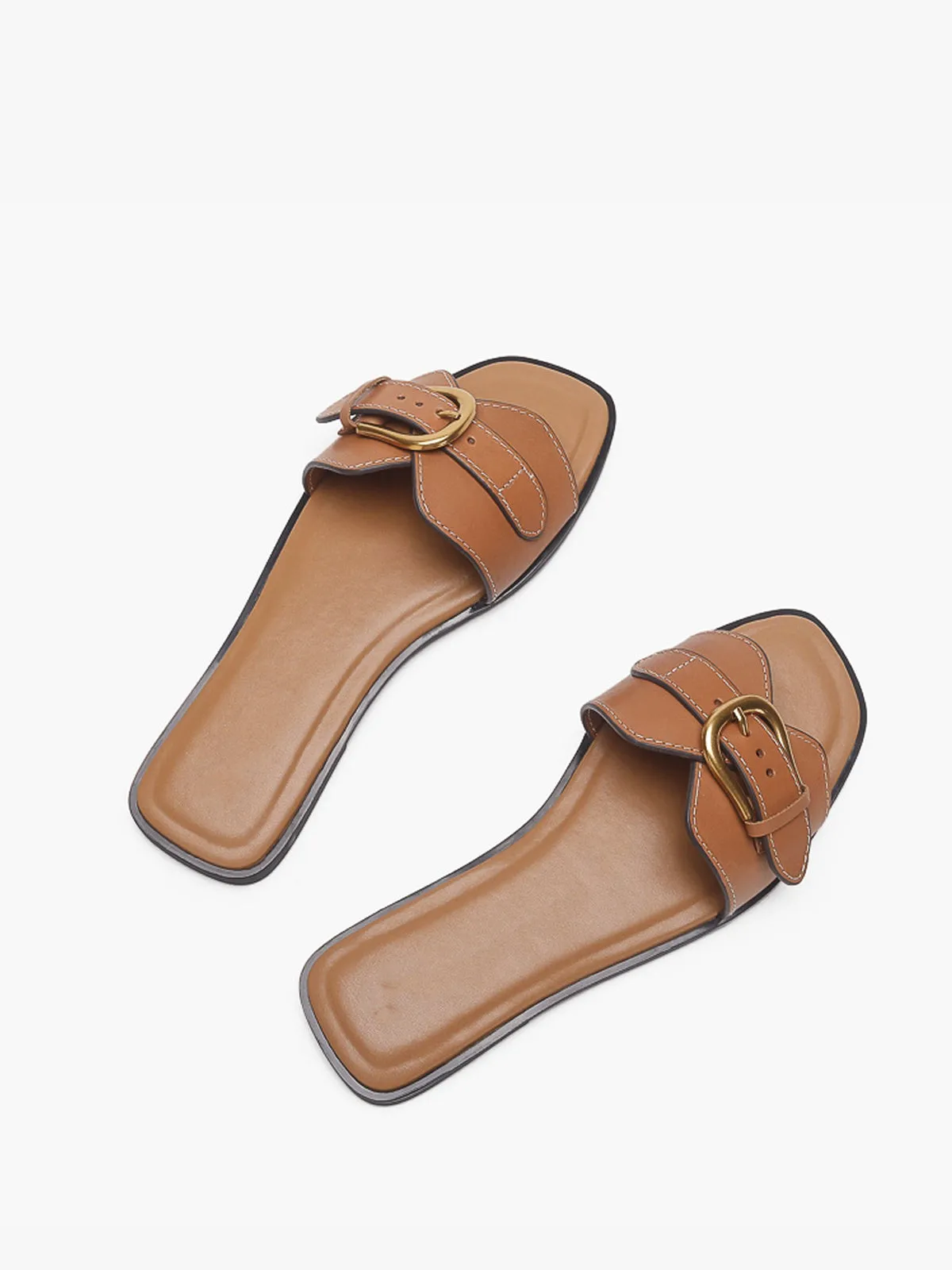 Buckled Strap Slide Sandals sold by COMMENSE product image thumbnail 2