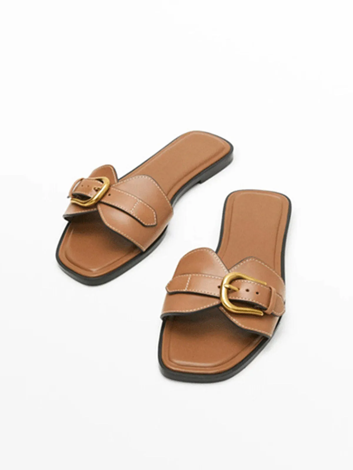 Buckled Strap Slide Sandals sold by COMMENSE product image thumbnail 3
