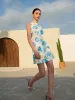 Floral Backless A-Line Dress sold by COMMENSE