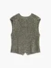Knit Button-Down Vest sold by COMMENSE