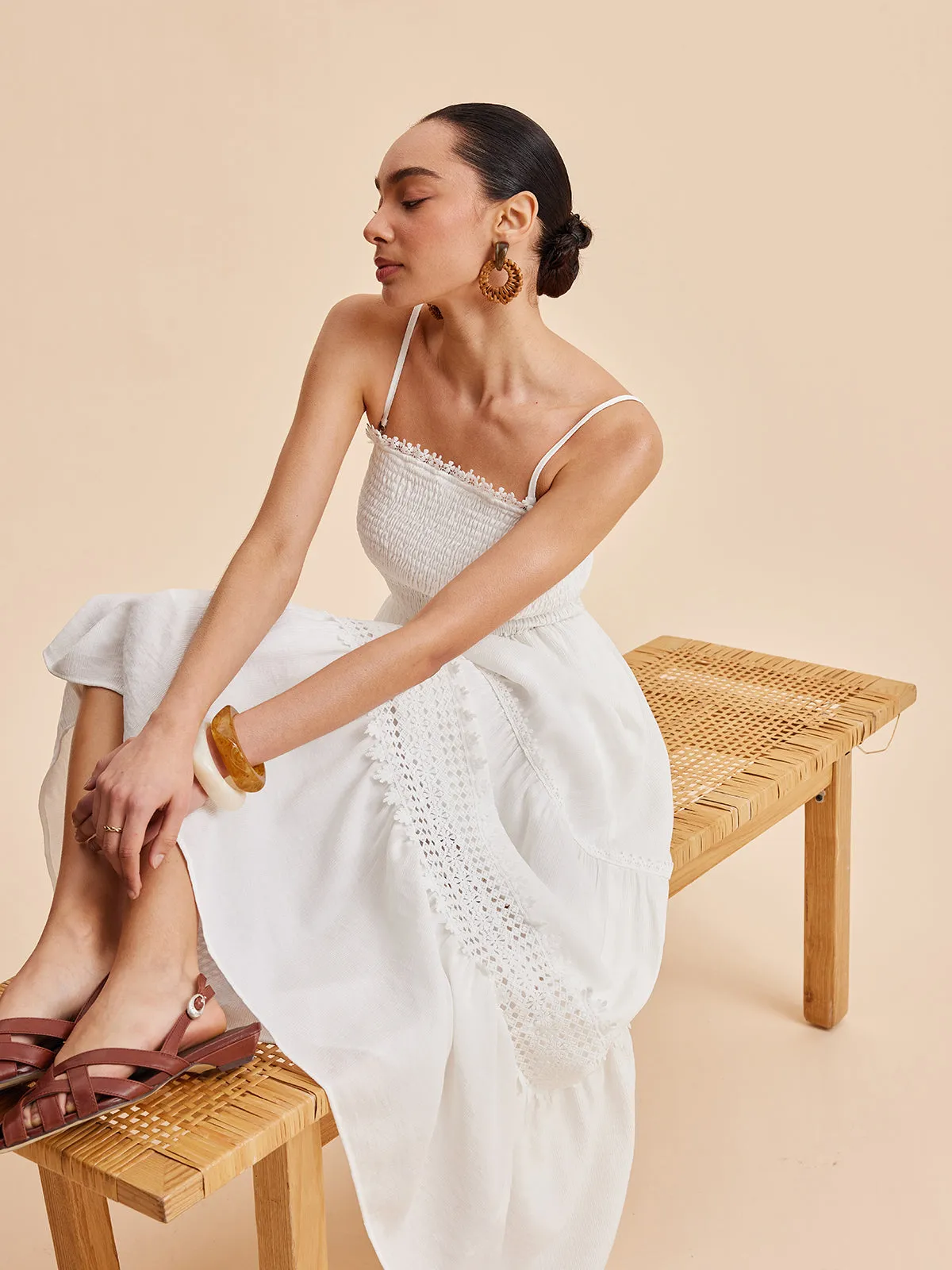 Smocked Cami Dress sold by COMMENSE product image thumbnail 4