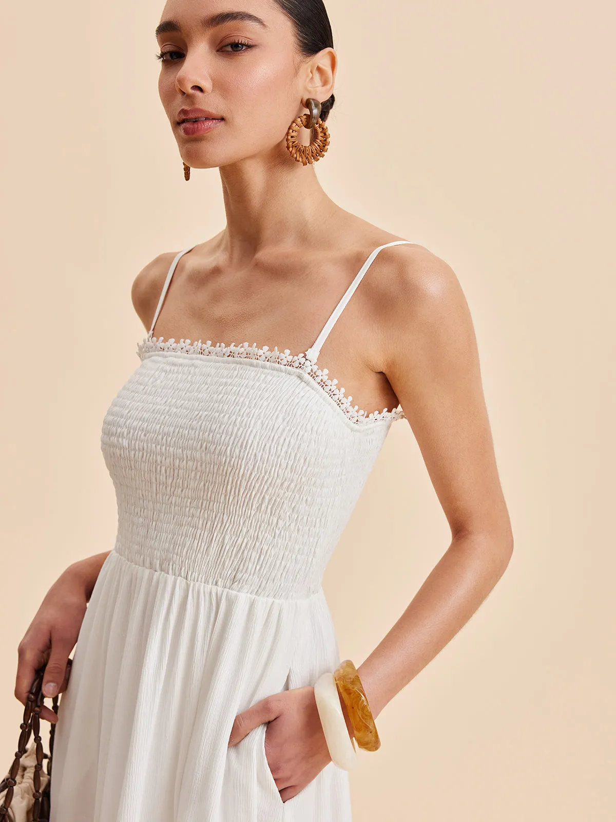 Smocked Cami Dress sold by COMMENSE product image thumbnail 3