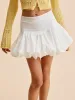 Bubble Hem Mid-Waist Skirt sold by COMMENSE