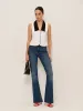 Contrast Collar Button-Up Vest With Back Bow sold by COMMENSE