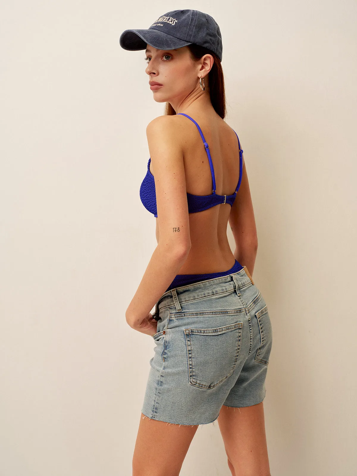 Textured Ribbed High-Cut Bikini Set sold by COMMENSE product image thumbnail 3