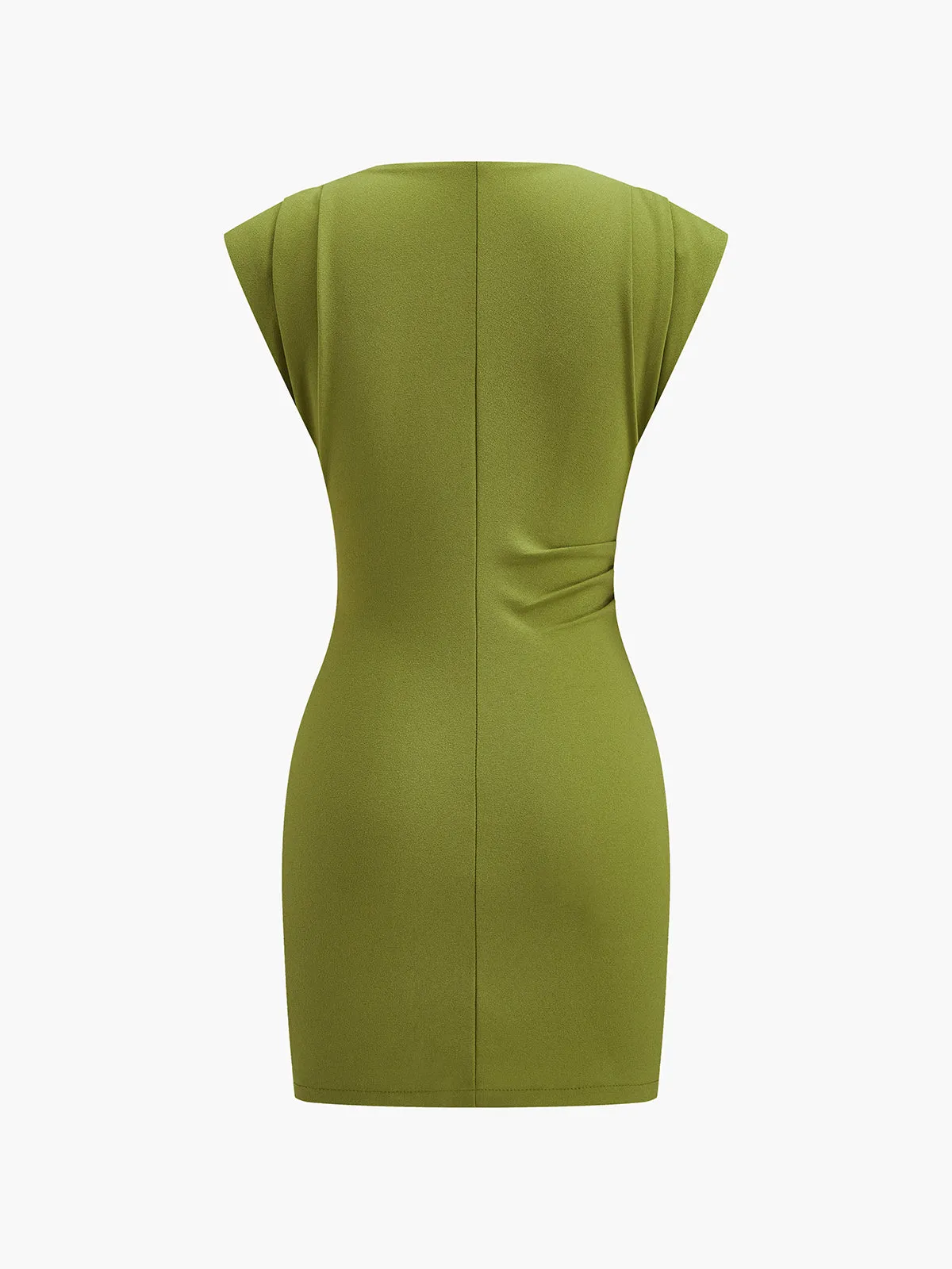 Draped Detail Sleeveless Dress sold by COMMENSE product image thumbnail 2