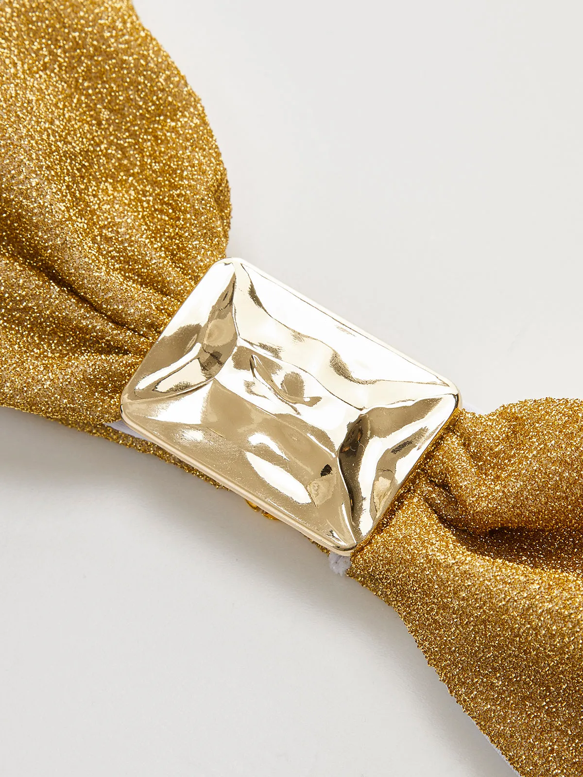 Metallic Bow Bandeau Bikini Top sold by COMMENSE product image thumbnail 2