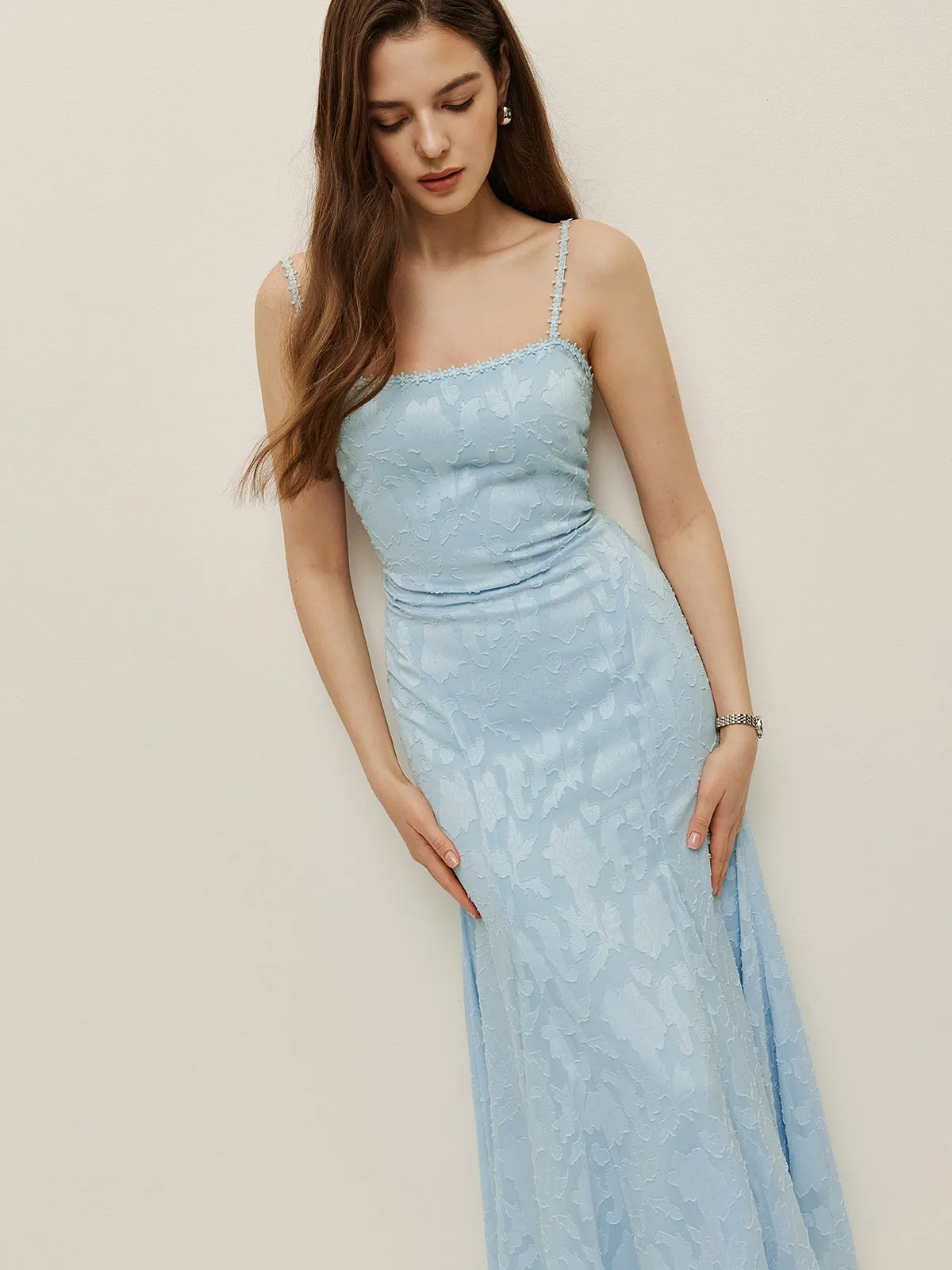 Lace-Up Back Floral Lace Dress sold by COMMENSE product image thumbnail 5