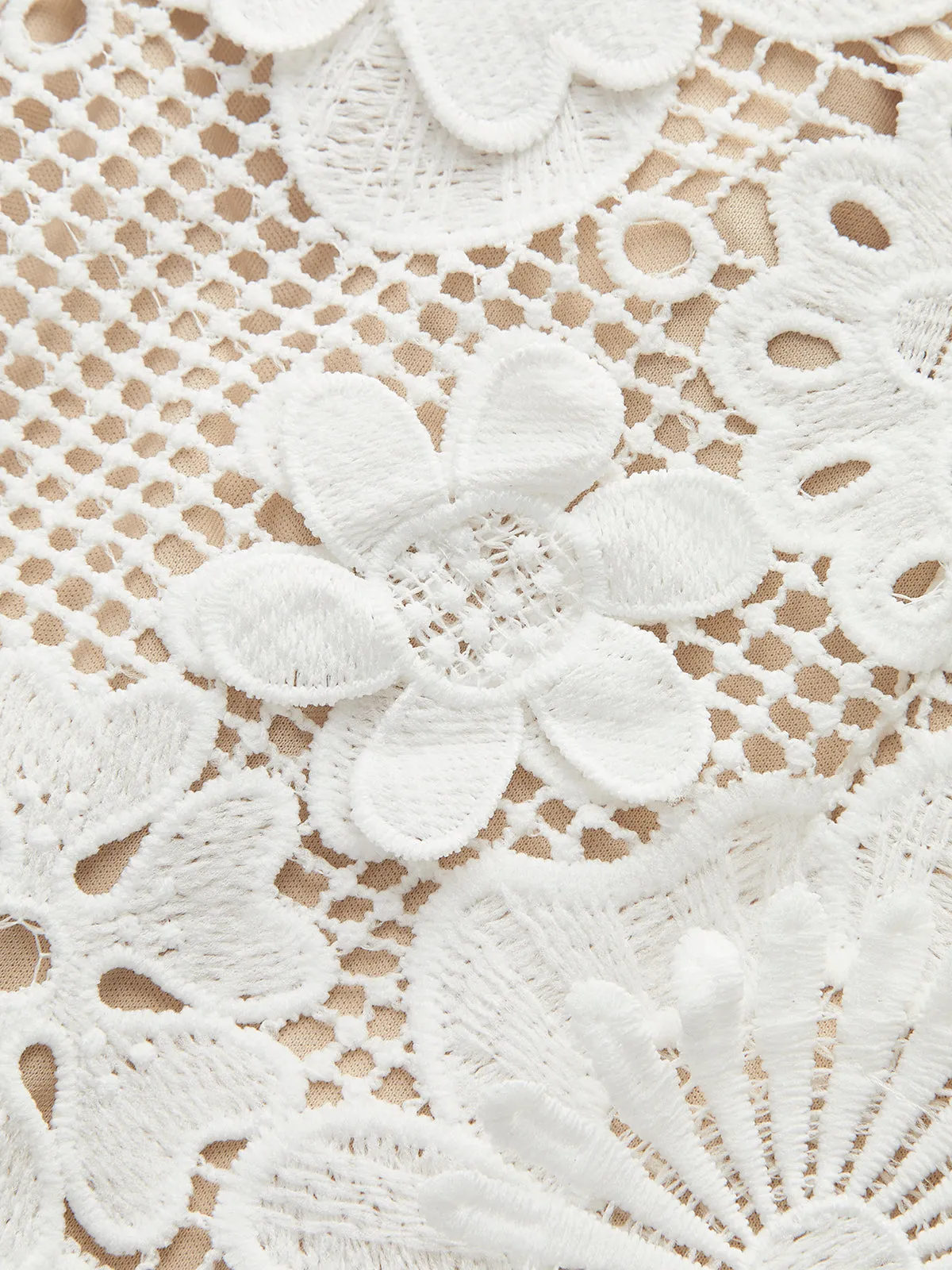 Strapless 3D Floral Lace Dress sold by COMMENSE product image thumbnail 3