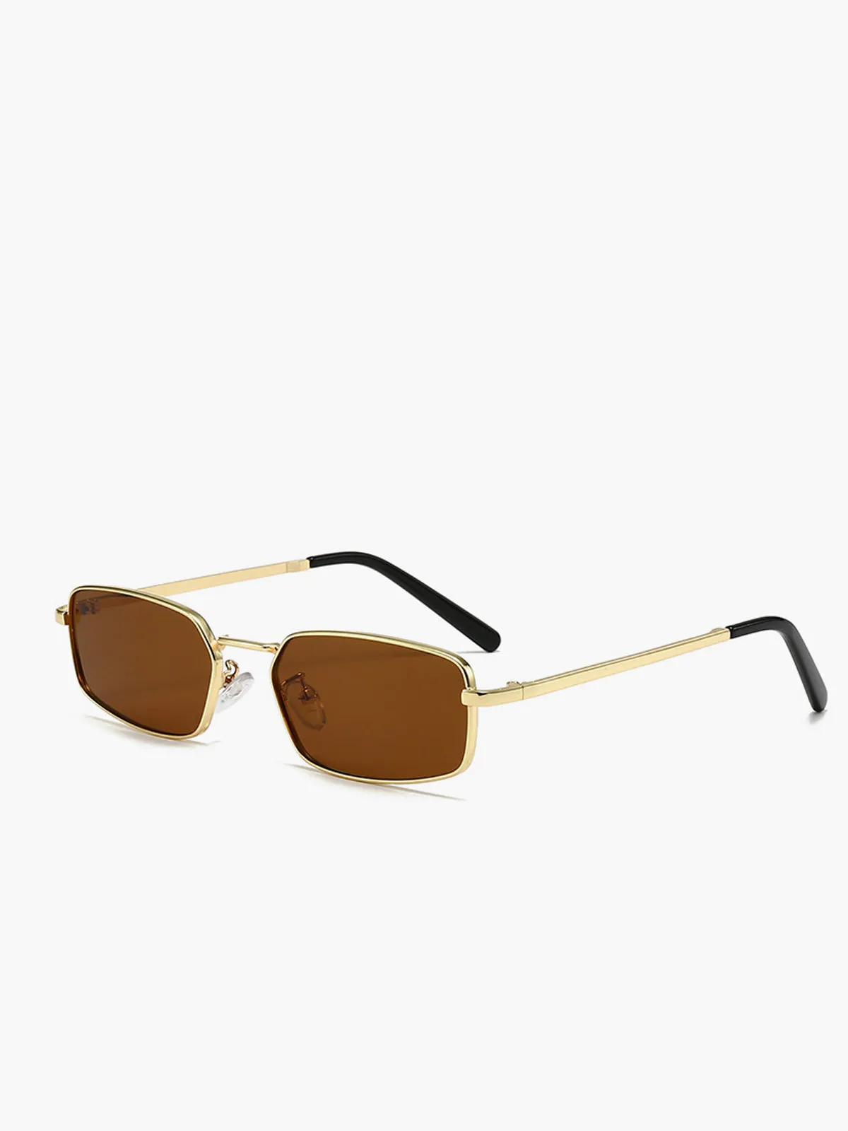 Retro Square Metal Frame Sunglasses sold by COMMENSE product image thumbnail 2