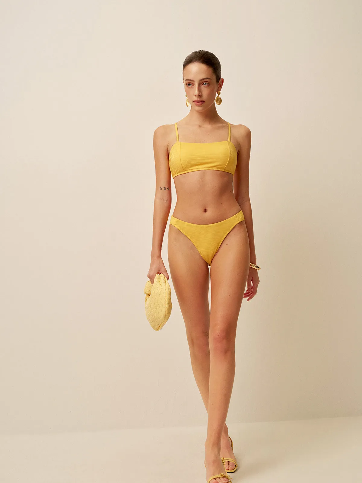 Textured Scoop Neck Bikini Set sold by COMMENSE product image thumbnail 5