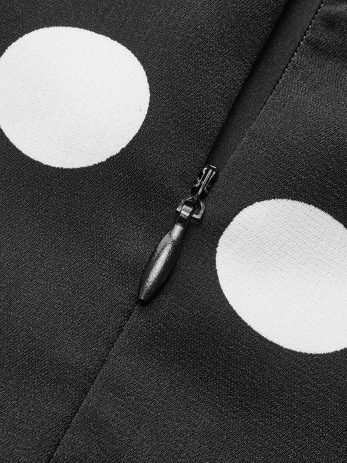 One-Shoulder Polka Dot Peplum Dress sold by COMMENSE product image thumbnail 3