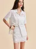 Cotton Eyelet Embroidered Skirt Set sold by COMMENSE