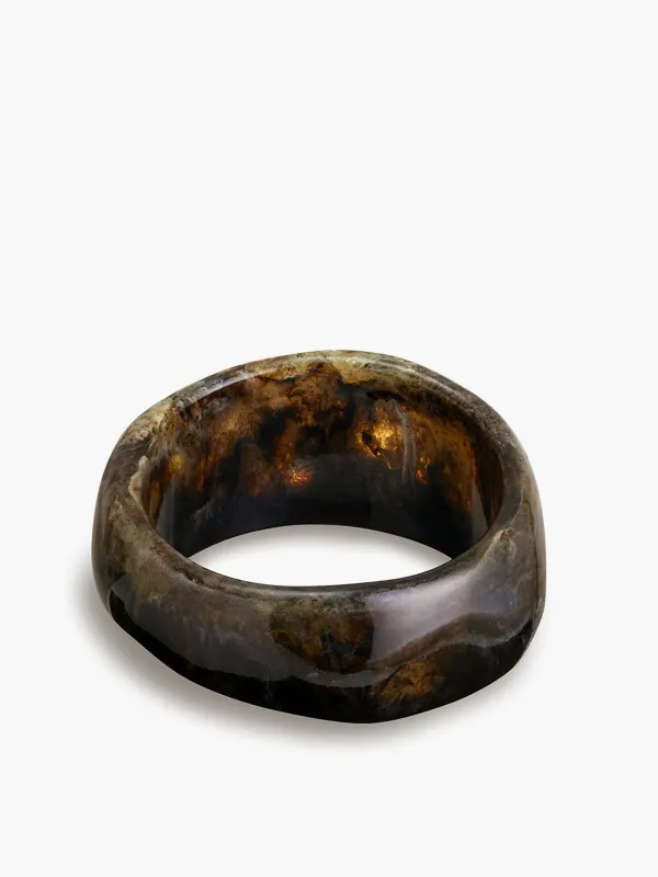 Vintage-Inspired Translucent Resin Bracelet sold by COMMENSE