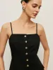 Cotton Button Tie-Back Tank Top sold by COMMENSE