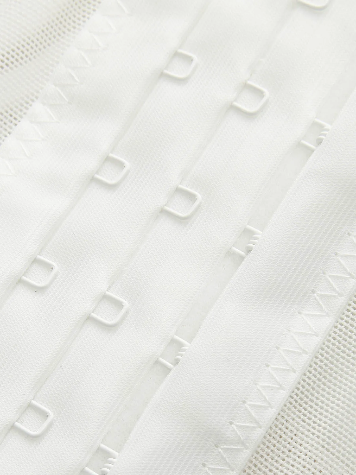 Semi-Sheer Embroidery Mesh Corset sold by COMMENSE product image thumbnail 3