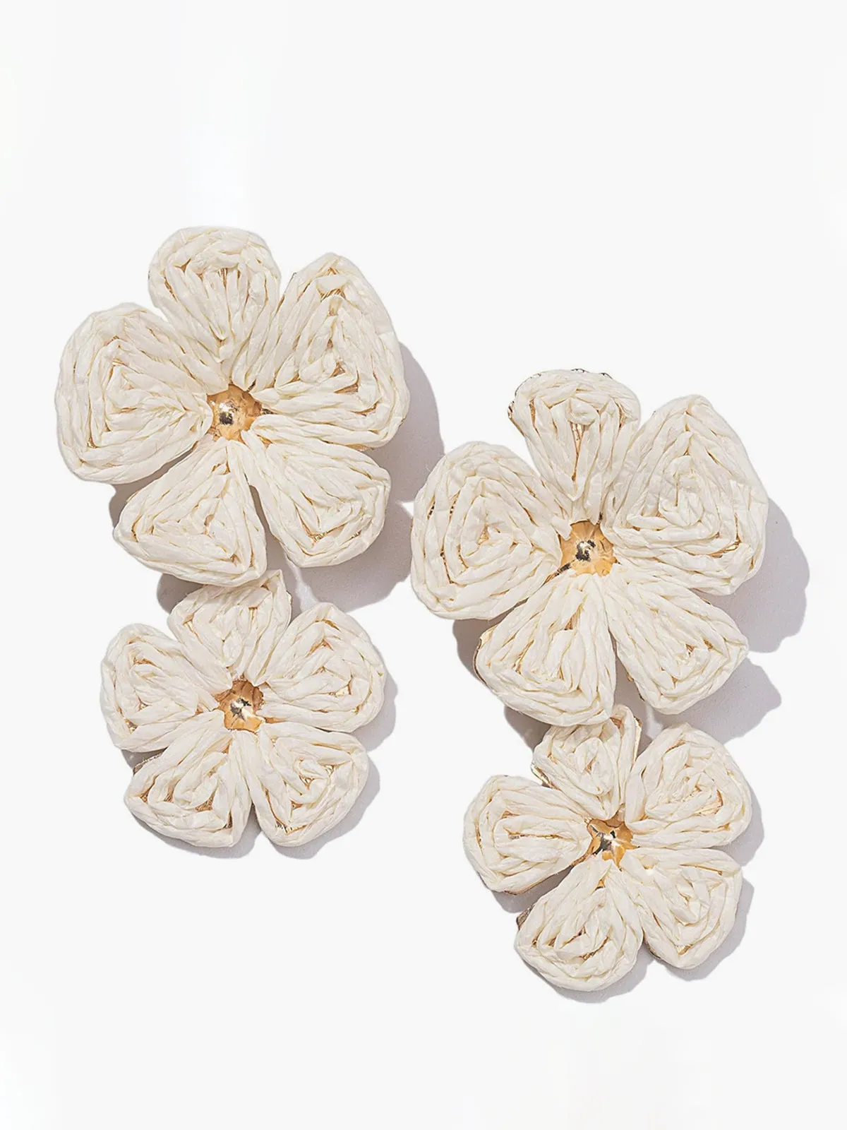 Gilded Lace Petal Earrings sold by COMMENSE