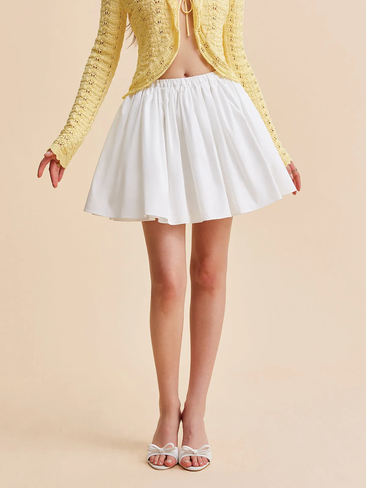 Cotton Pleated Skirt sold by COMMENSE product image thumbnail 4