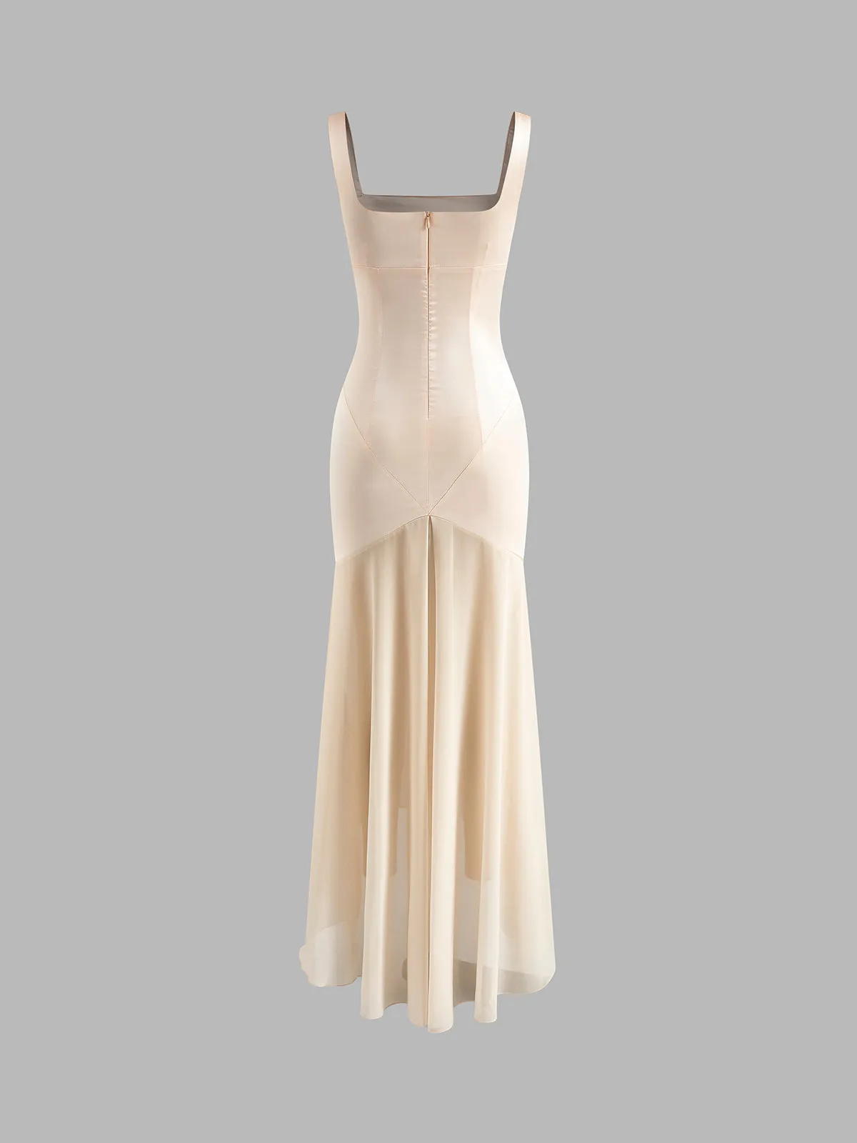 Sheer Chiffon Panel Tank Dress sold by COMMENSE product image thumbnail 2