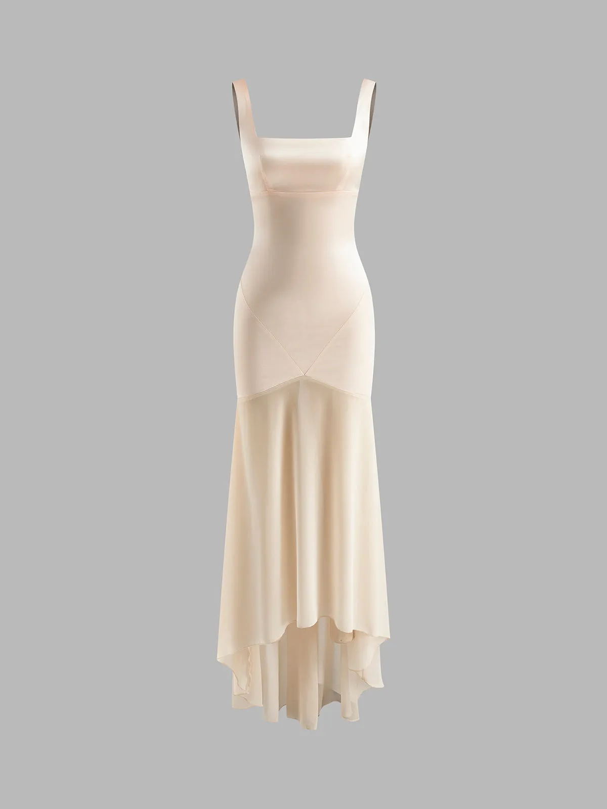 Sheer Chiffon Panel Tank Dress sold by COMMENSE