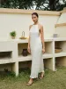 Halter Strappy Back Ruffled Dress sold by COMMENSE