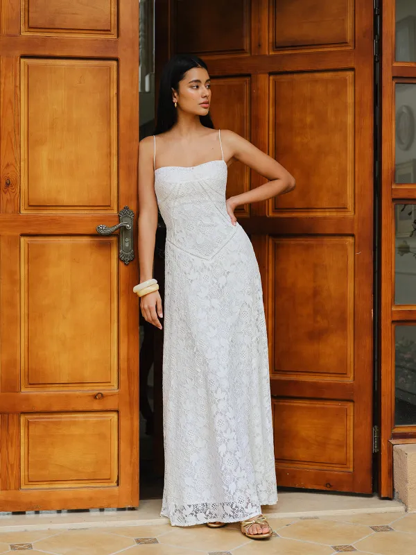Lace Spaghetti Strap Dress sold by COMMENSE