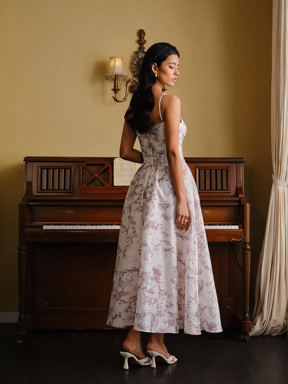 Toile Print Corset Dress sold by COMMENSE product image thumbnail 5