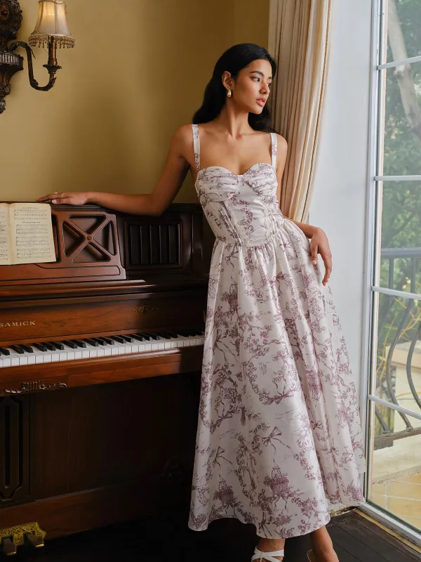 Toile Print Corset Dress sold by COMMENSE