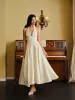 Vintage Halter Lace-Up Back Dress sold by COMMENSE