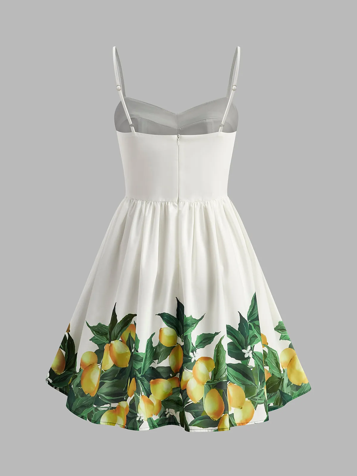Lemon Print Corset A-Line Dress sold by COMMENSE product image thumbnail 4