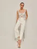 High-Waist Wide-Leg Jeans sold by COMMENSE