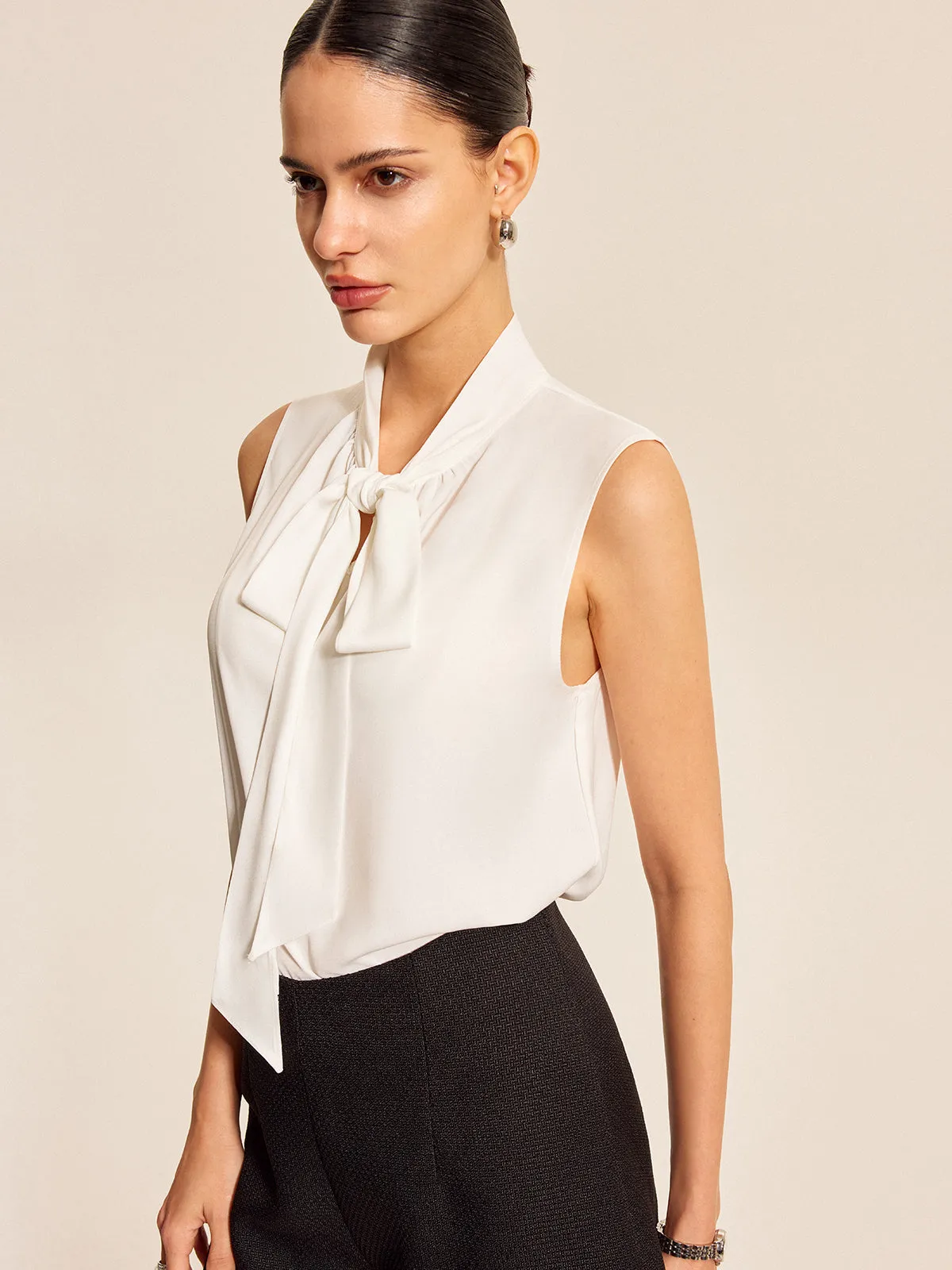 Sleeveless Bow Tie Top sold by COMMENSE product image thumbnail 5