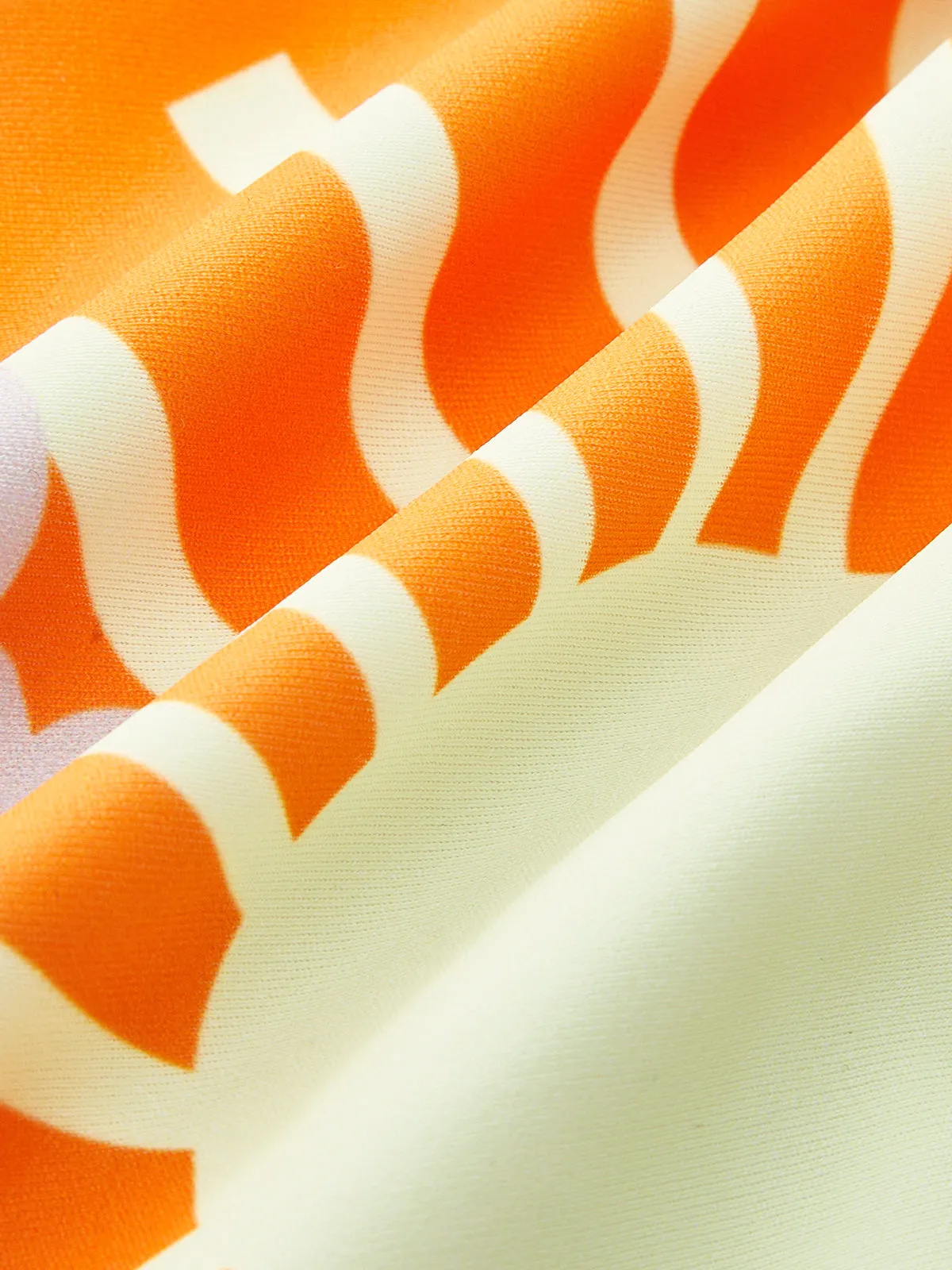 Tropical Print Back Cut-Out One-Piece Swimsuit sold by COMMENSE product image thumbnail 4