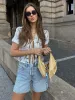 Semi-Sheer Tie Front Floral Blouse sold by COMMENSE
